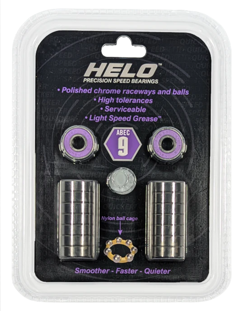 ABEC 9 Helo Speed Bearings 16-pack NC